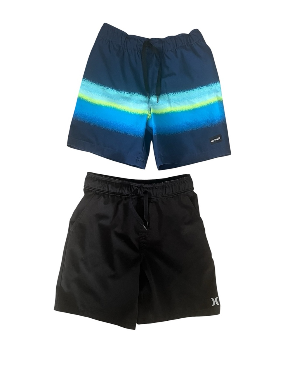 Hurley Black Swim Shorts with White Logo